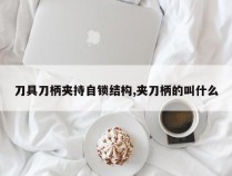 刀具刀柄夹持自锁结构,夹刀柄的叫什么